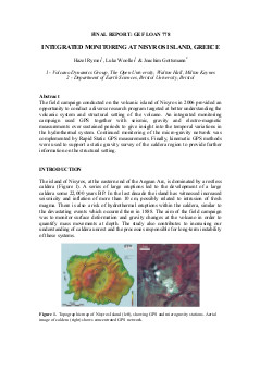 Integrated geophysical studies of Nisyros Island, Greece