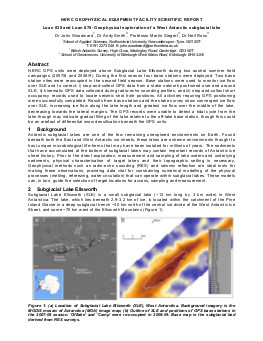 Geophysical exploration of a West Antarctic subglacial lake