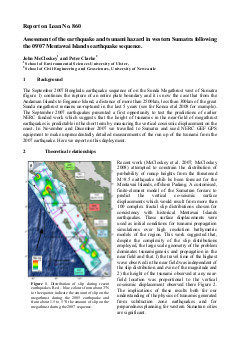 Urgent measurement of coseismic displacement and tsunami height due to the 09/07 Mentawai Islands earthquake sequence